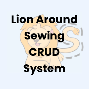 Lion Around Sewing Cover Photo